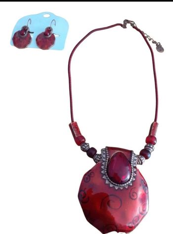 Ensemble collier  et  boucles  d'oreilles ikita  n°8