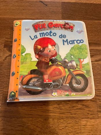 Livre pour le bain P’tit garçon La moto de Marco