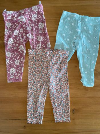 Lot de 3 leggings coton