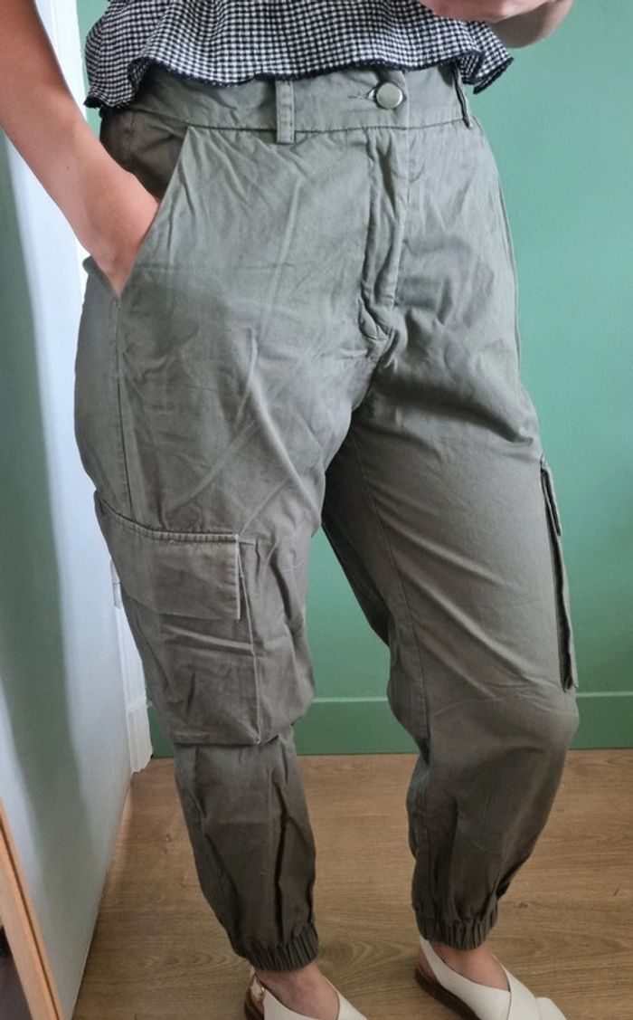 Pantalon cargo kaki - photo numéro 5