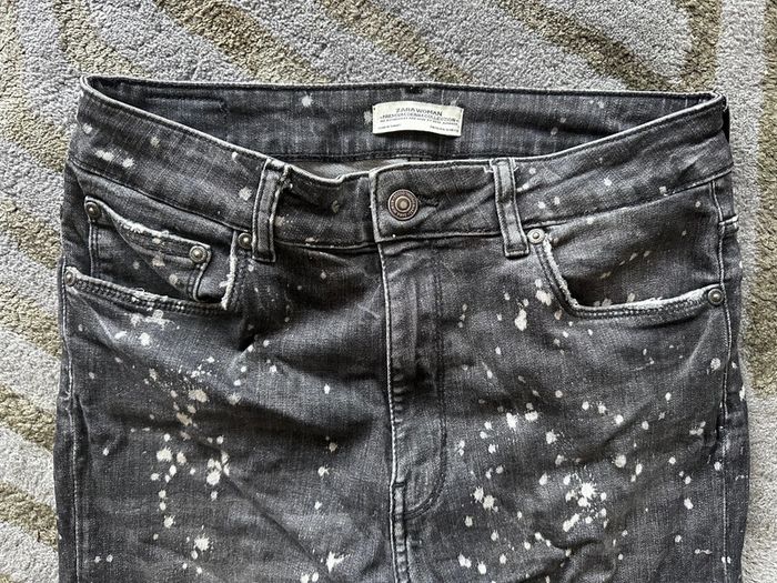 Jean destroy troué effet tâches de javel - photo numéro 5