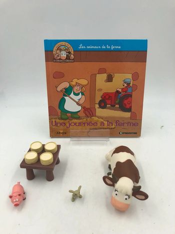 Livre + figurines Altaya les animaux de la ferme N•15 une journée à la ferme