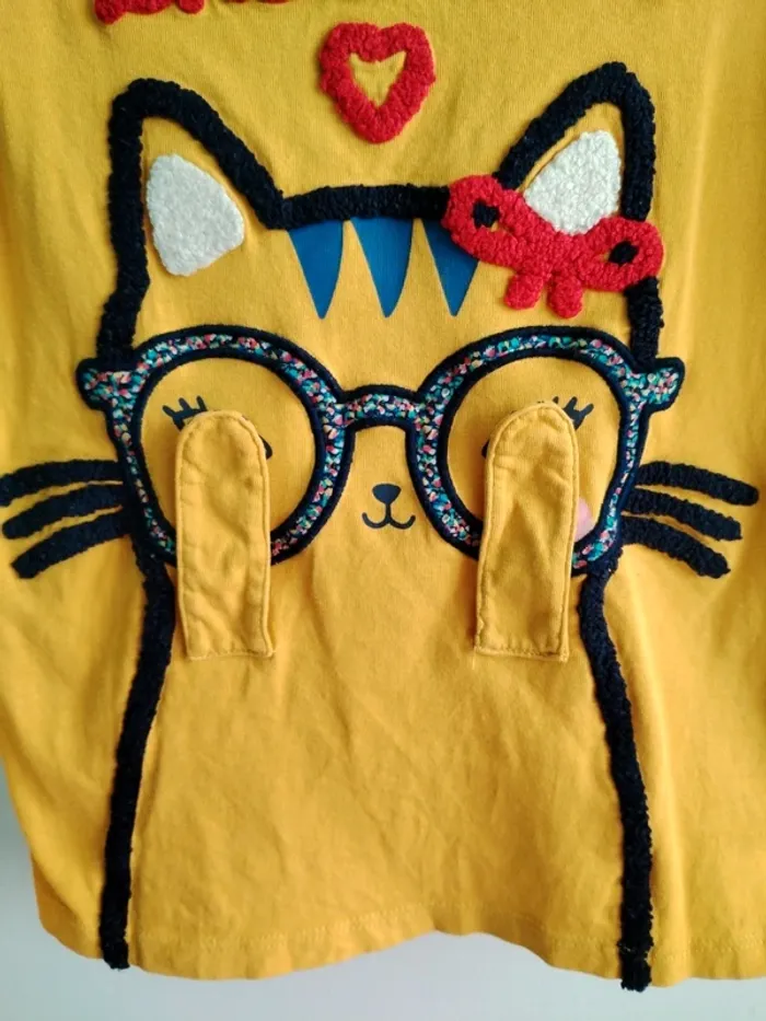 T-shirt manches longues chat'lut DPAM 8 ans - photo numéro 4