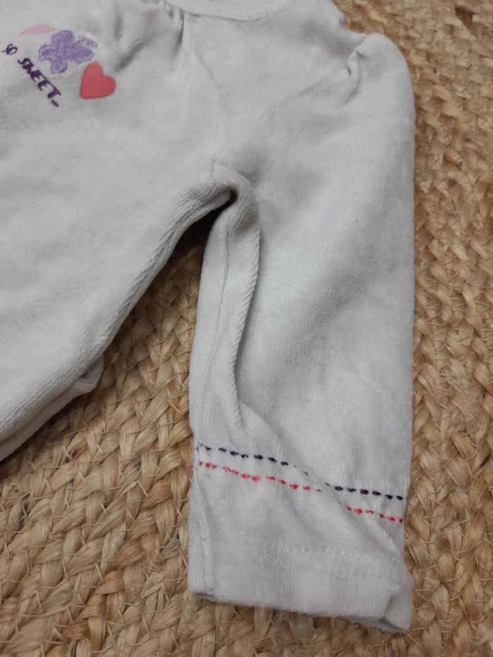 Pyjama velours Vertbaudet 9 mois - photo numéro 3