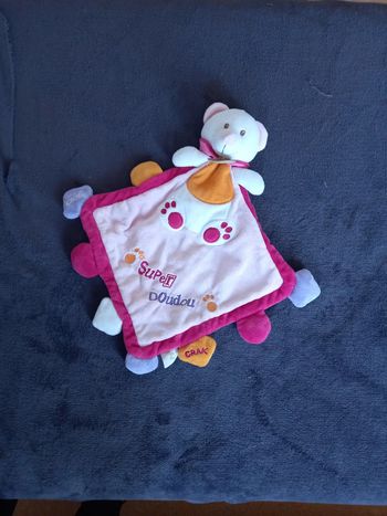 Doudou plat ours hochet Baby Nat