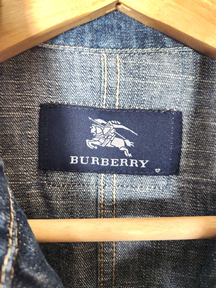 Veste en Jean Femme Burberry London - Bleu Marine - Taille 40 (UK 12) - photo numéro 4