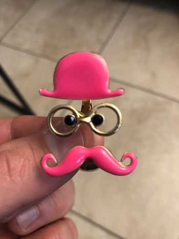 Bague double moustache