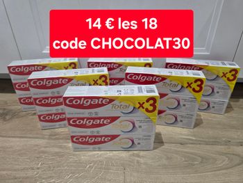 Dentifrices Golgate Intégral 8 (3x6) 18 tubes