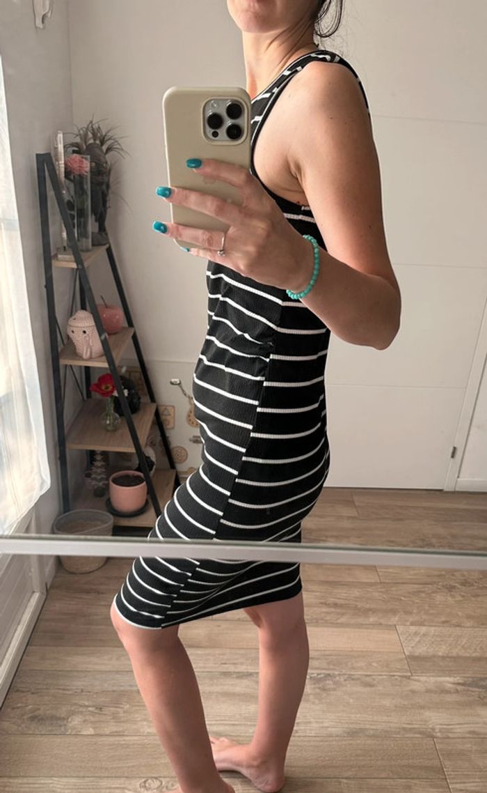 Robe rayée sans manches - photo numéro 3