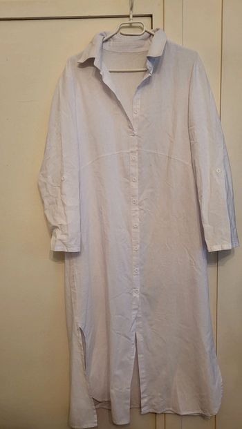 Chemise longue blanche