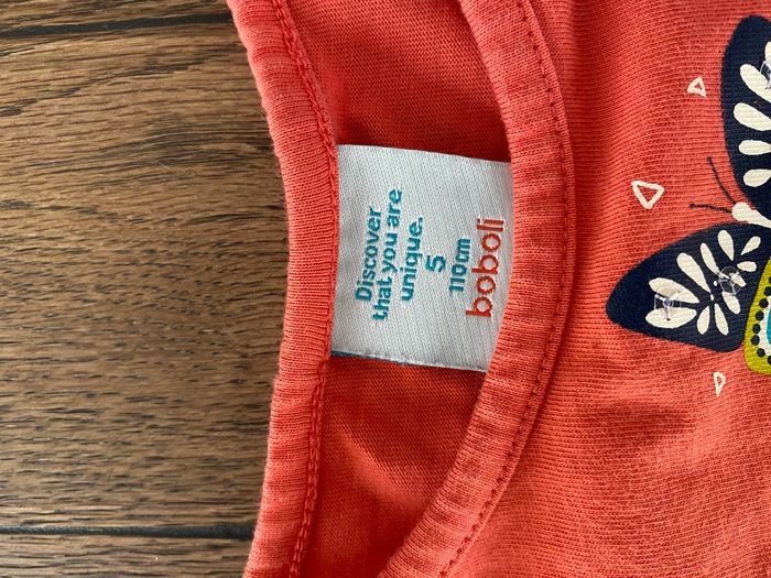Jolie blouse corail papillons 5 ans Boboli - photo numéro 4