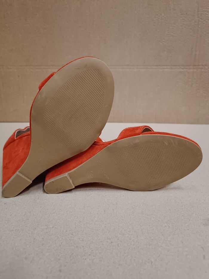Sandales à talons corail Mojo Moxy taille 39,5 - photo numéro 6