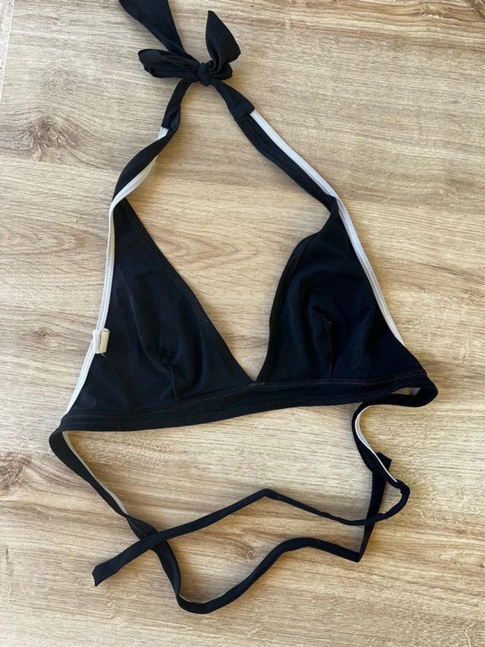 Haut maillot de bain triangle noir - photo numéro 3