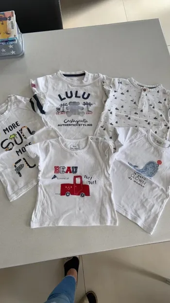 Lot tee-shirt taille 18 mois
