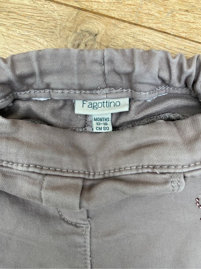 Pantalon gris élastique fille bébé 12 18 mois - photo numéro 3