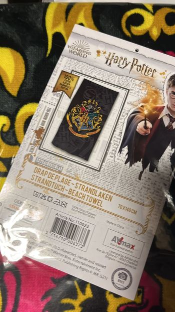 Drap de plage Harry Potter en coton