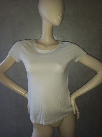 tee shirt blanc basic H&M taille 36/38