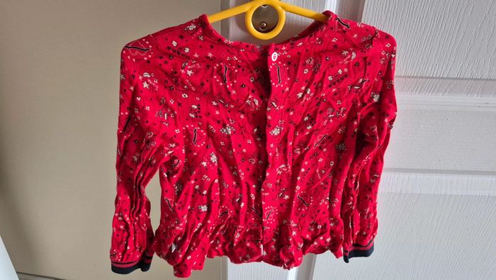Blouse rouge Ikks 4ans - photo numéro 2
