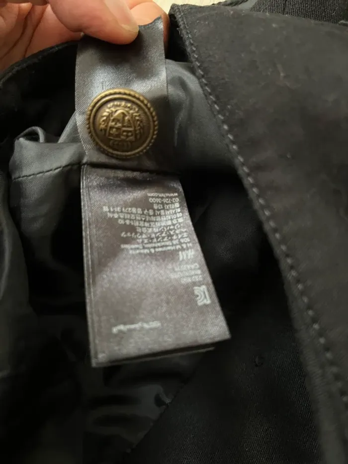 Veston noir et brodé noir / Vintage HM , très bon état / taille 42 - photo numéro 7
