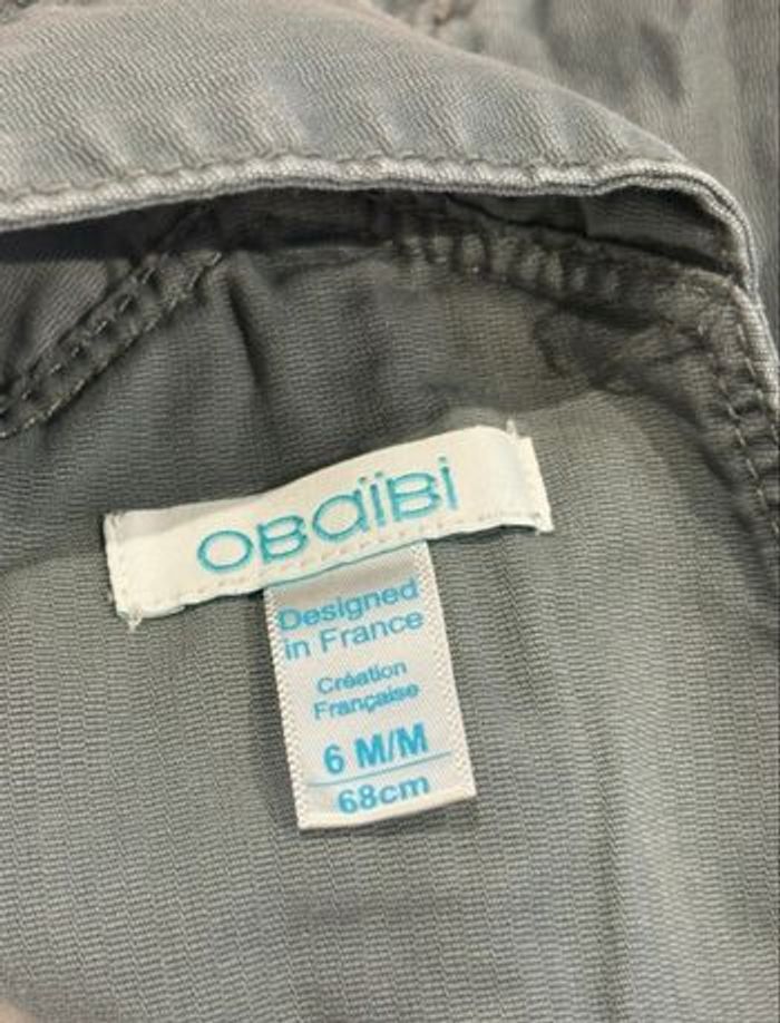Lot 4 vêtement garçon OBAIBI en 6 mois 100% coton - photo numéro 3