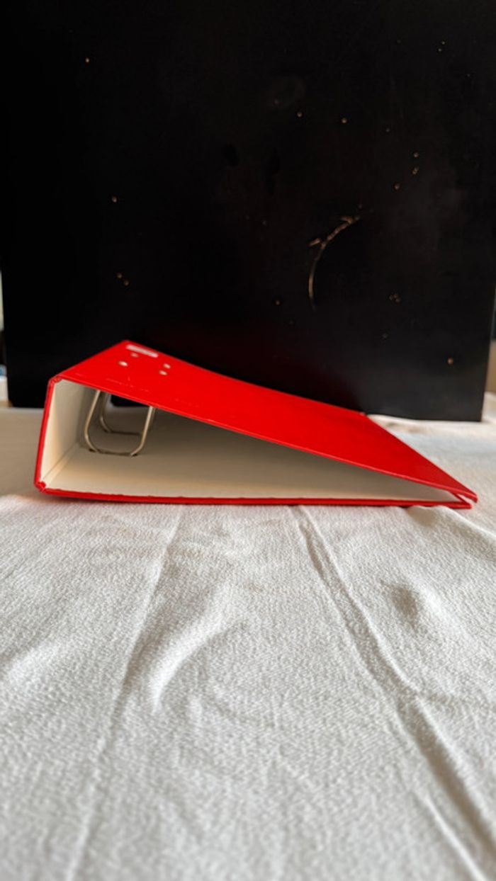 Classeur à levier Exacompta Rouge - photo numéro 6