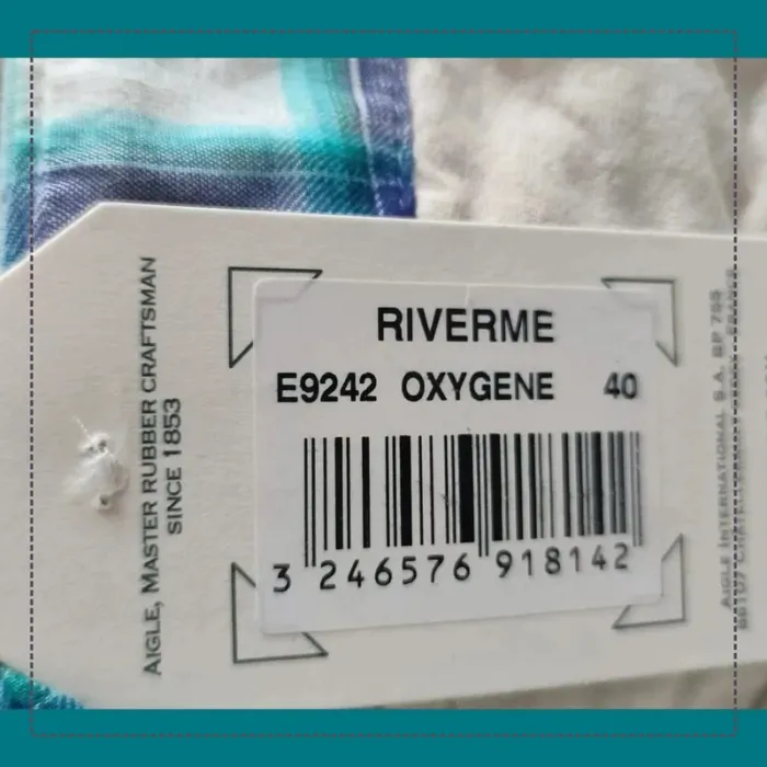 Short bermuda vert d'eau Aigle taille 40 neuf - photo numéro 3