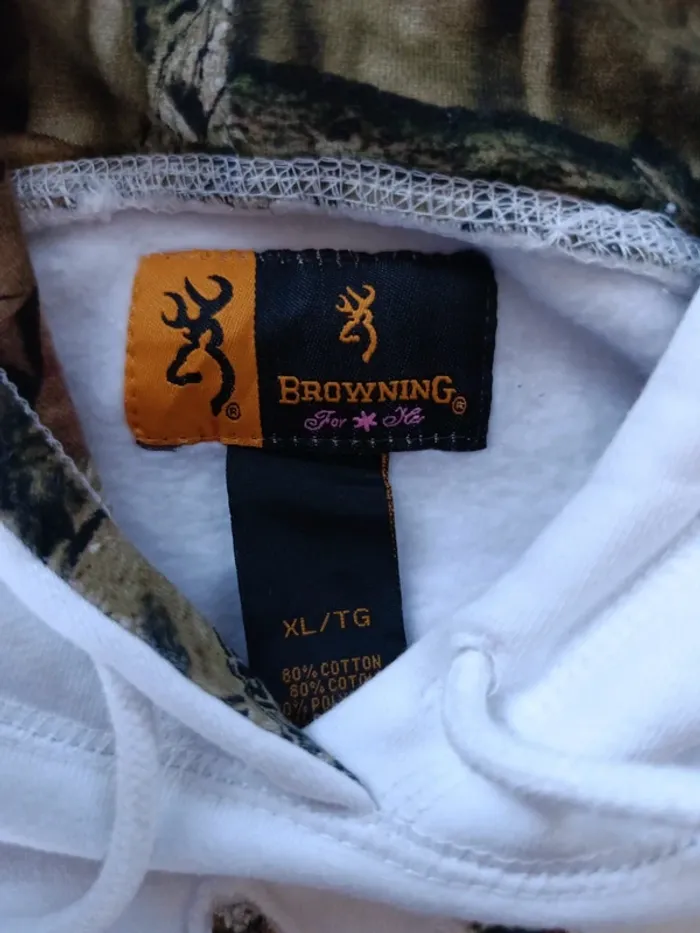 Sweat à capuche browning logo Realtree XL - photo numéro 6