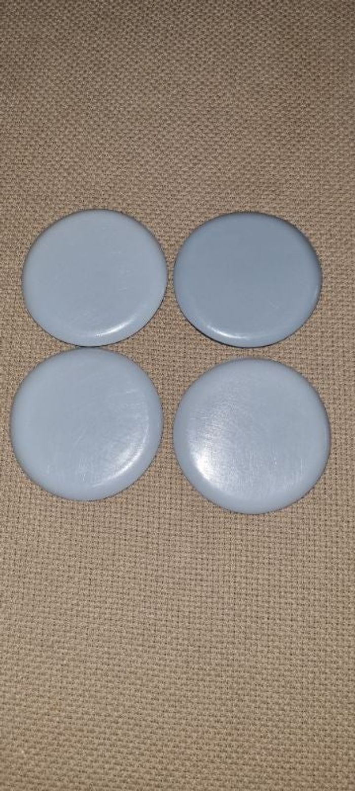 4 Patins ronds 8mm pour meubles pas autocollants et surface de glissements