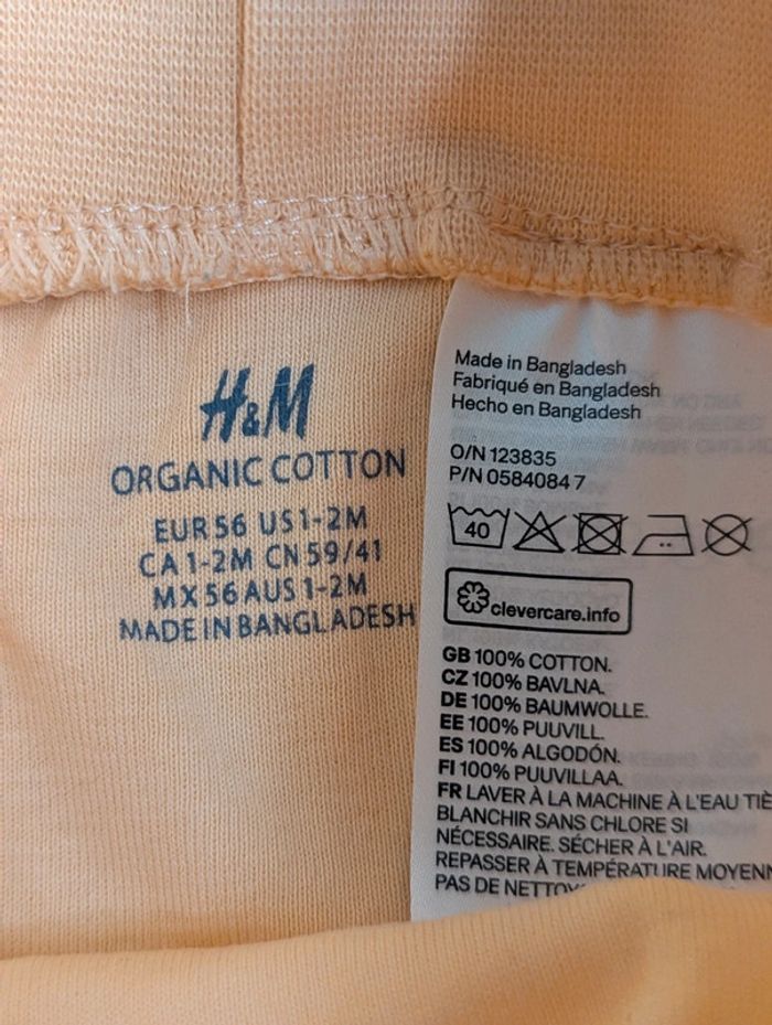 Lot H&M bébé - 3 pantalons sarouel + 2 bodies - photo numéro 8