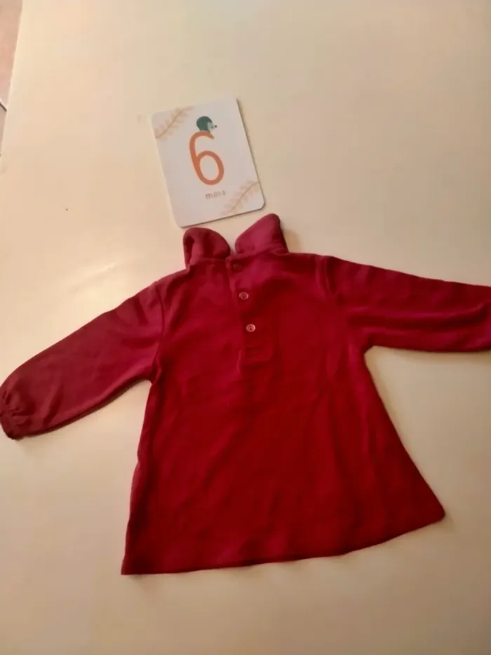 Haut manche longue bébé Taille 6 mois - photo numéro 5
