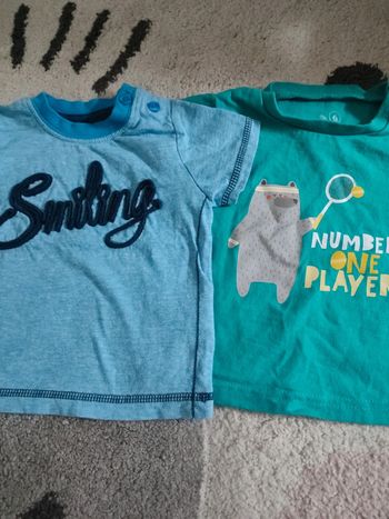 Lot tee shirt manches courtes
