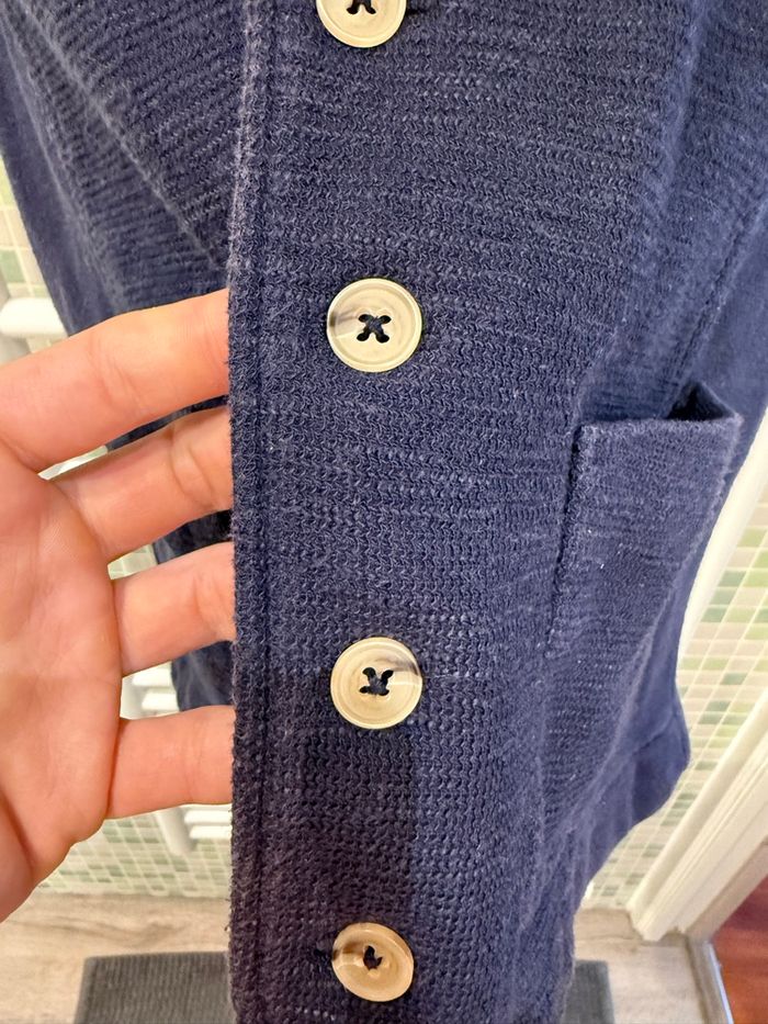 Veston bleu S.Oliver coton - photo numéro 2