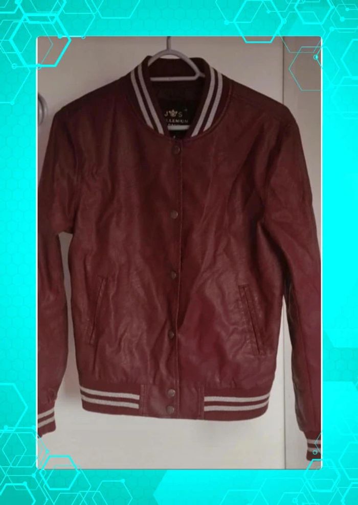 Veste en simili cuir J S Millénium