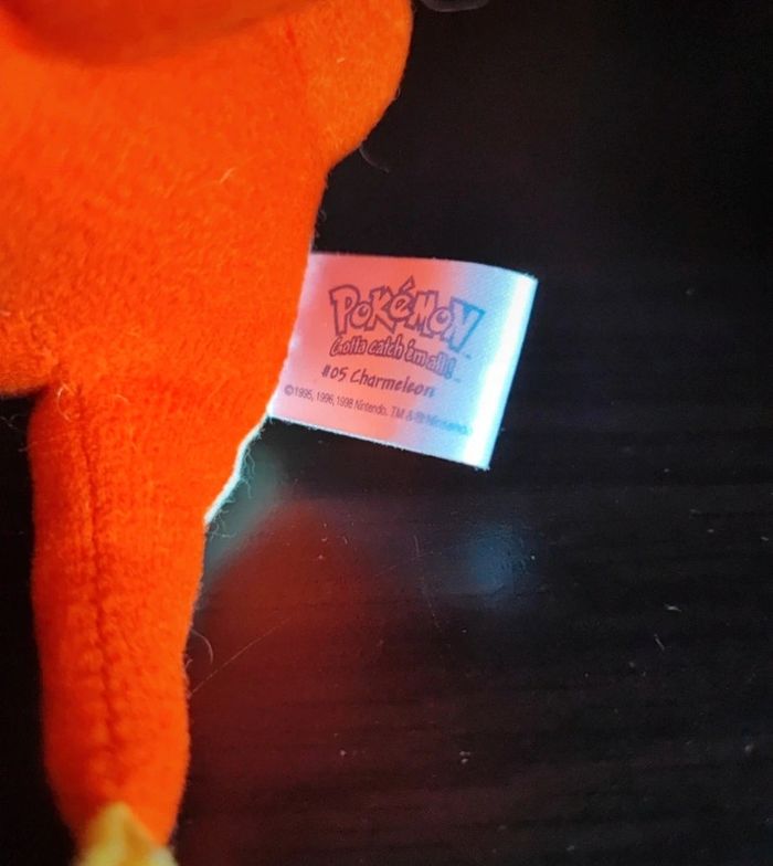 Peluche pokemon charmeleon 05 de 1998 pokémon officiel - photo numéro 3