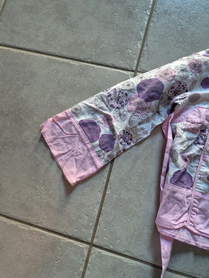 Blouse a fleurs manches longues - photo numéro 3