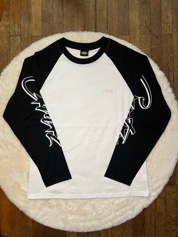 T-shirt manches longues corteiz noir/blanc - neuf avec étiquette taille M
