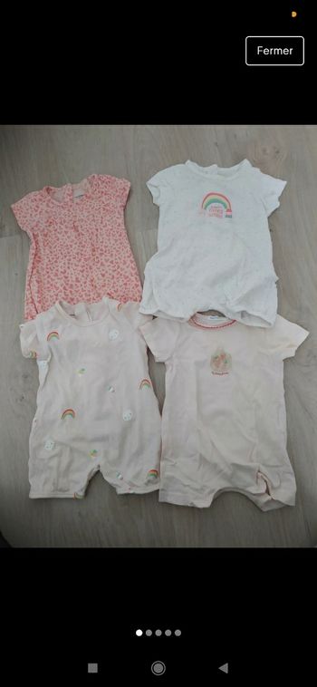 Lot 4 barboteuse 3 mois