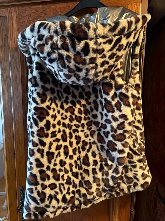 Doudoune léopard réversible sans manche - photo numéro 3