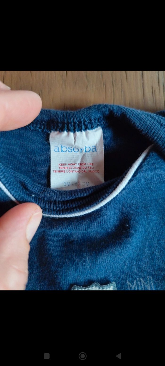 Lot de 5 bodies manches longues garçon taille 3 mois - photo numéro 3