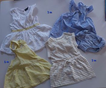 Lot robes 3/6 mois