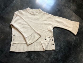 Pull oversize beige