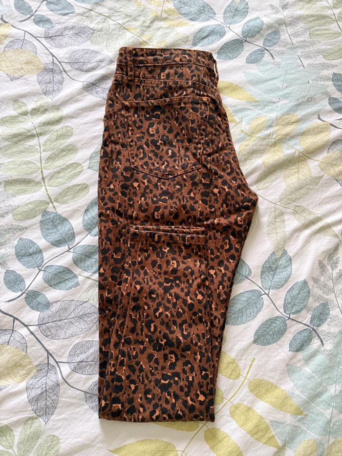 Pantalon jean léopard Sézane taille 29 fuselé