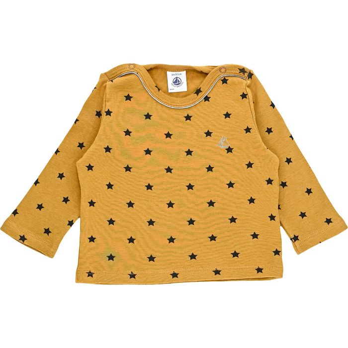 T-Shirt à manches longues 6 mois en coton Petit Bateau