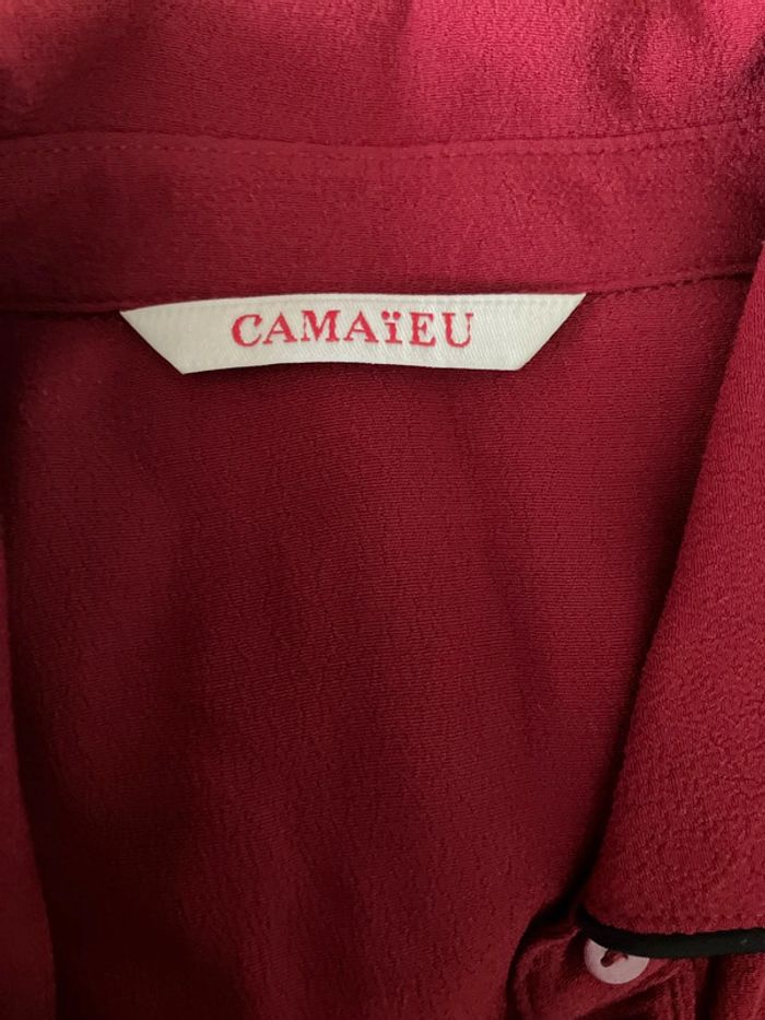 Chemise camaïeu bordeaux - photo numéro 3