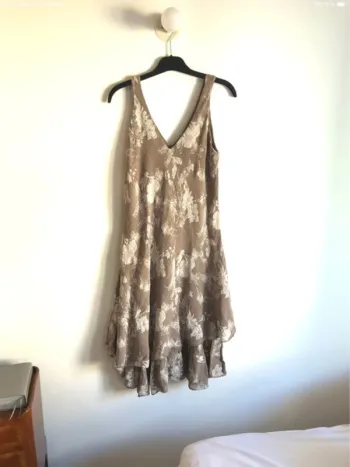 Robe d’été légère à imprimés fleuris en viscose taille unique