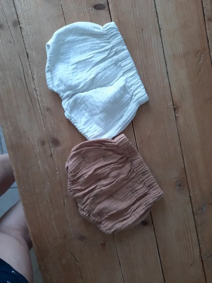 Lot de 2 shorts en gaz de coton - photo numéro 5