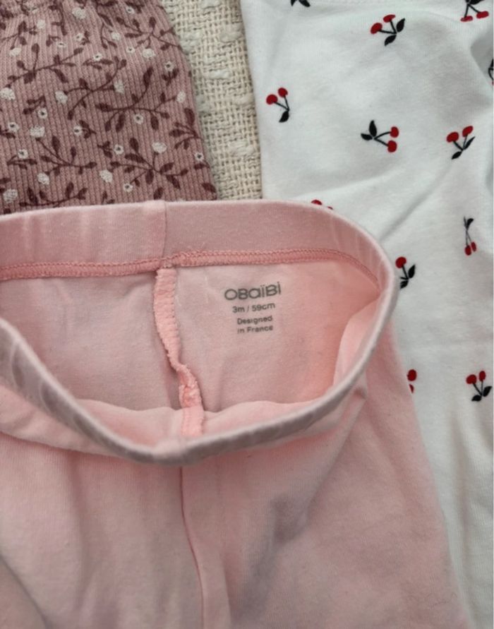 Lot 3 leggings 1-3 mois - photo numéro 4