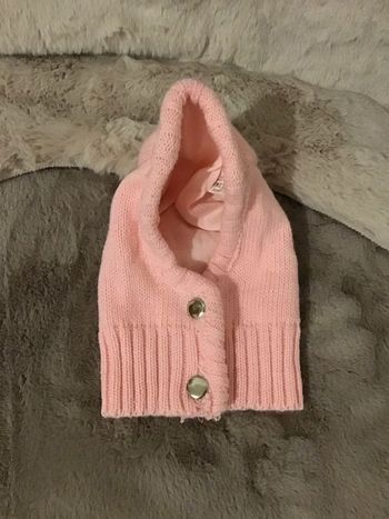 Cagoule rose doublée taille 6/12 mois (1223)