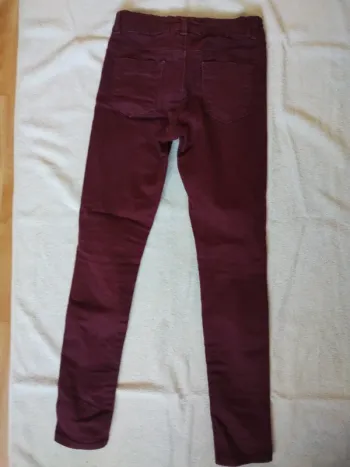 🎈Pantalon fille kiabi skinny 9 ans bordeaux 🎈