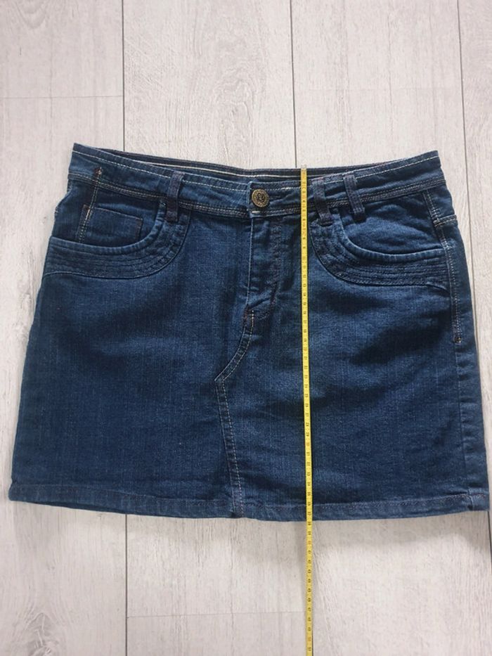 Mini Jupe Effet Jeans - photo numéro 4